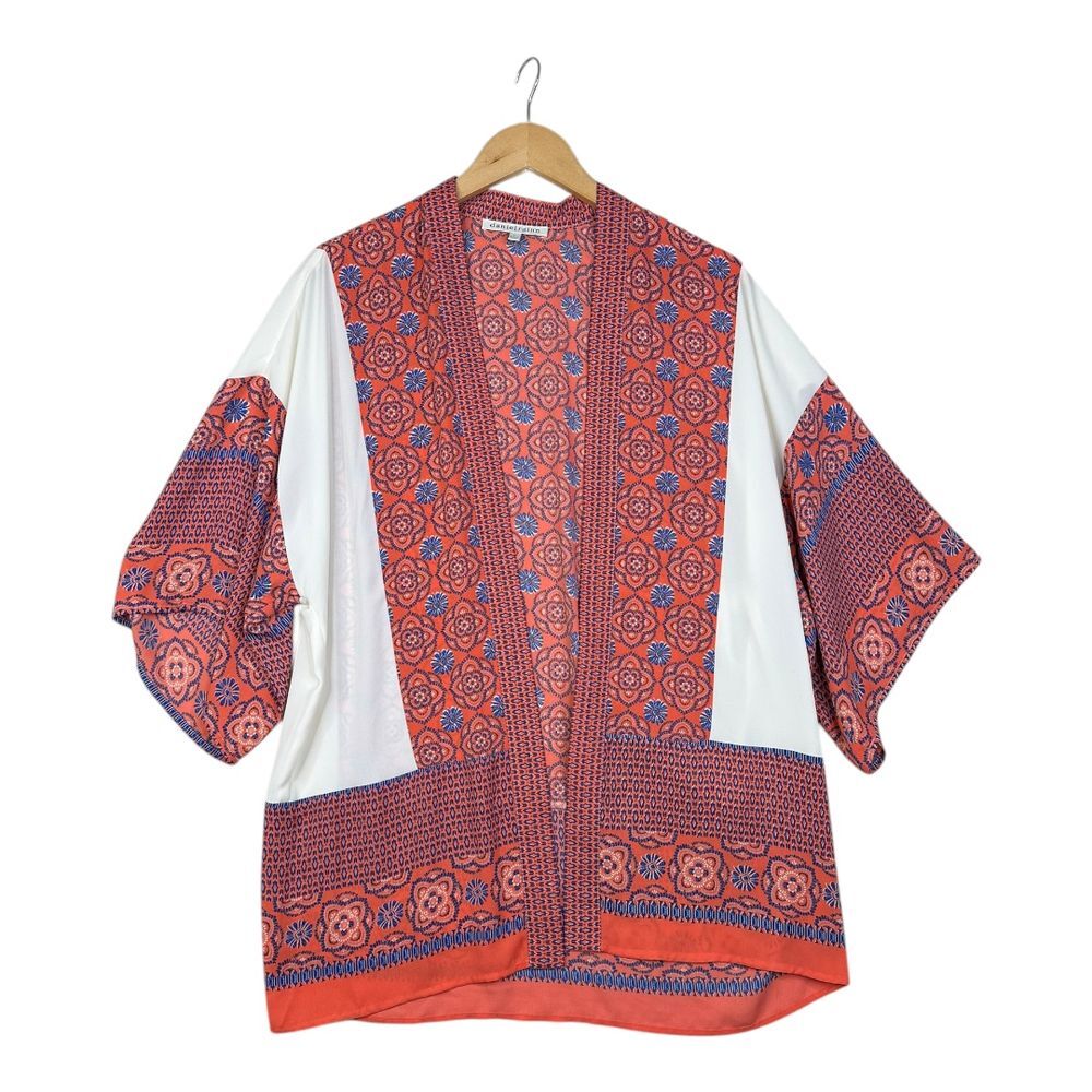 Daniel Rainn Multiprint Open Kimono Cardigan size Small Multicolor